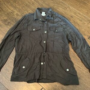 Olive Green Button Up Jacket